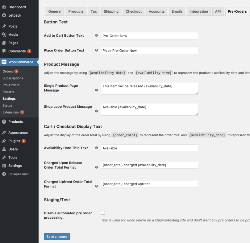 WooCommerce-Vorbestellungen