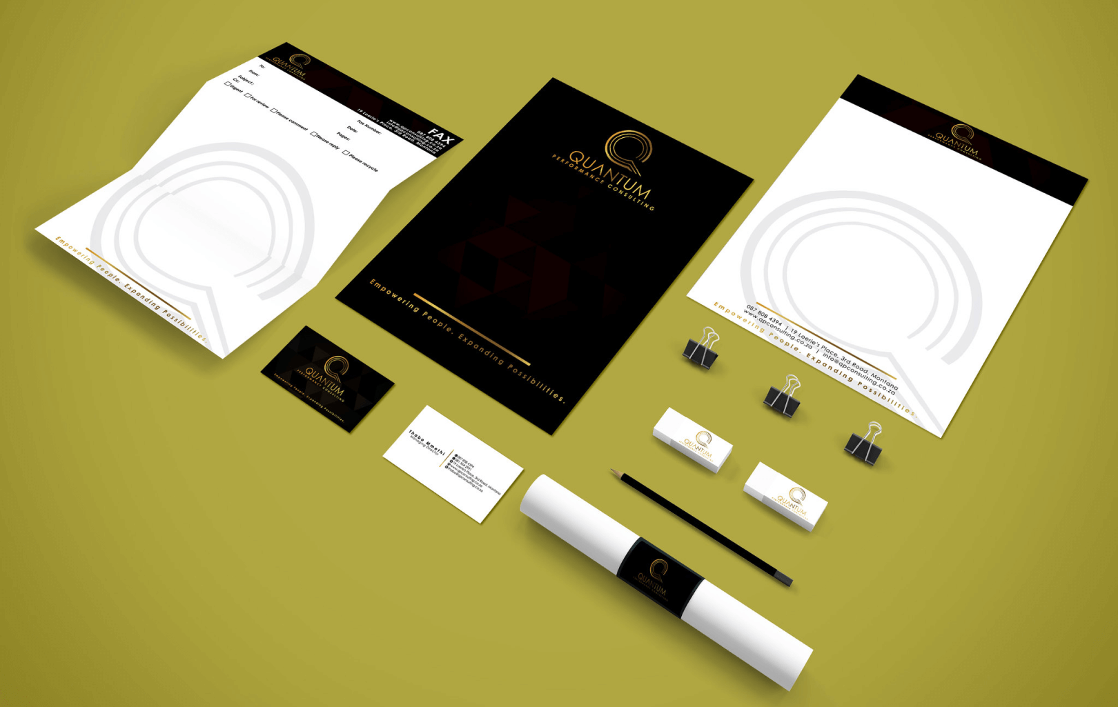 Infinium TechFollow Branding-Papelaria