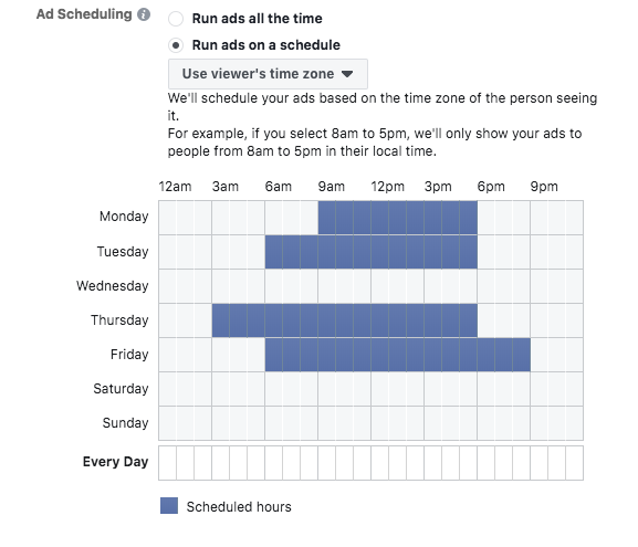 jadwal iklan fb