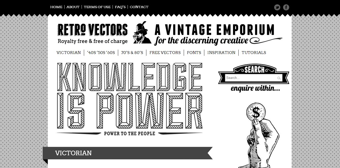 Pagina web de Retrovectors.