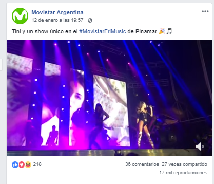 Transmisi en vivo de Movistar Argentina.