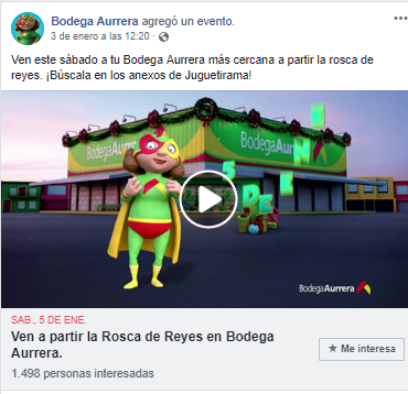 Publikasi di Facebook de Bodega Aurrera di Meksiko.