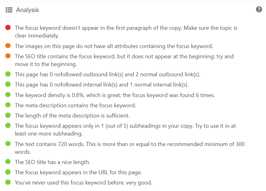 Las sugerencias de Yoast son una pieza importante para optimizar las publicaciones de tu blog para SEO