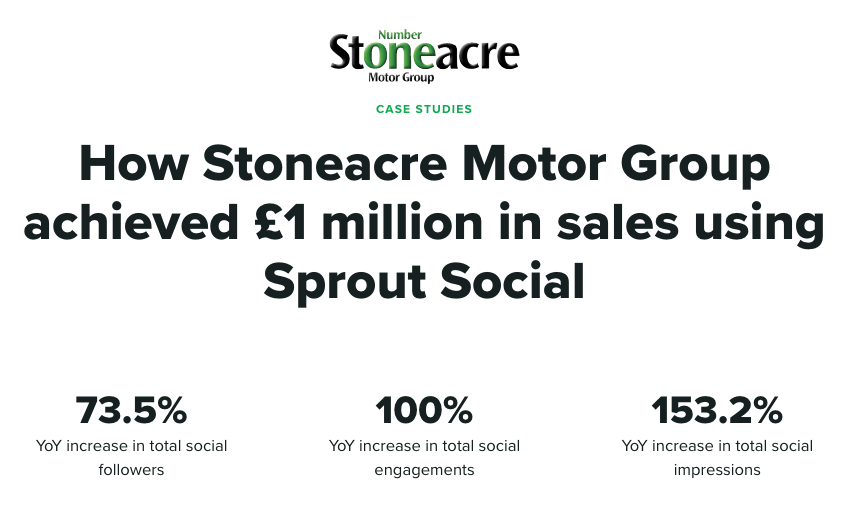 Stoneacre Motor Group 的 Sprout 案例研究