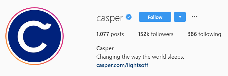 Sigla Casper Instagram