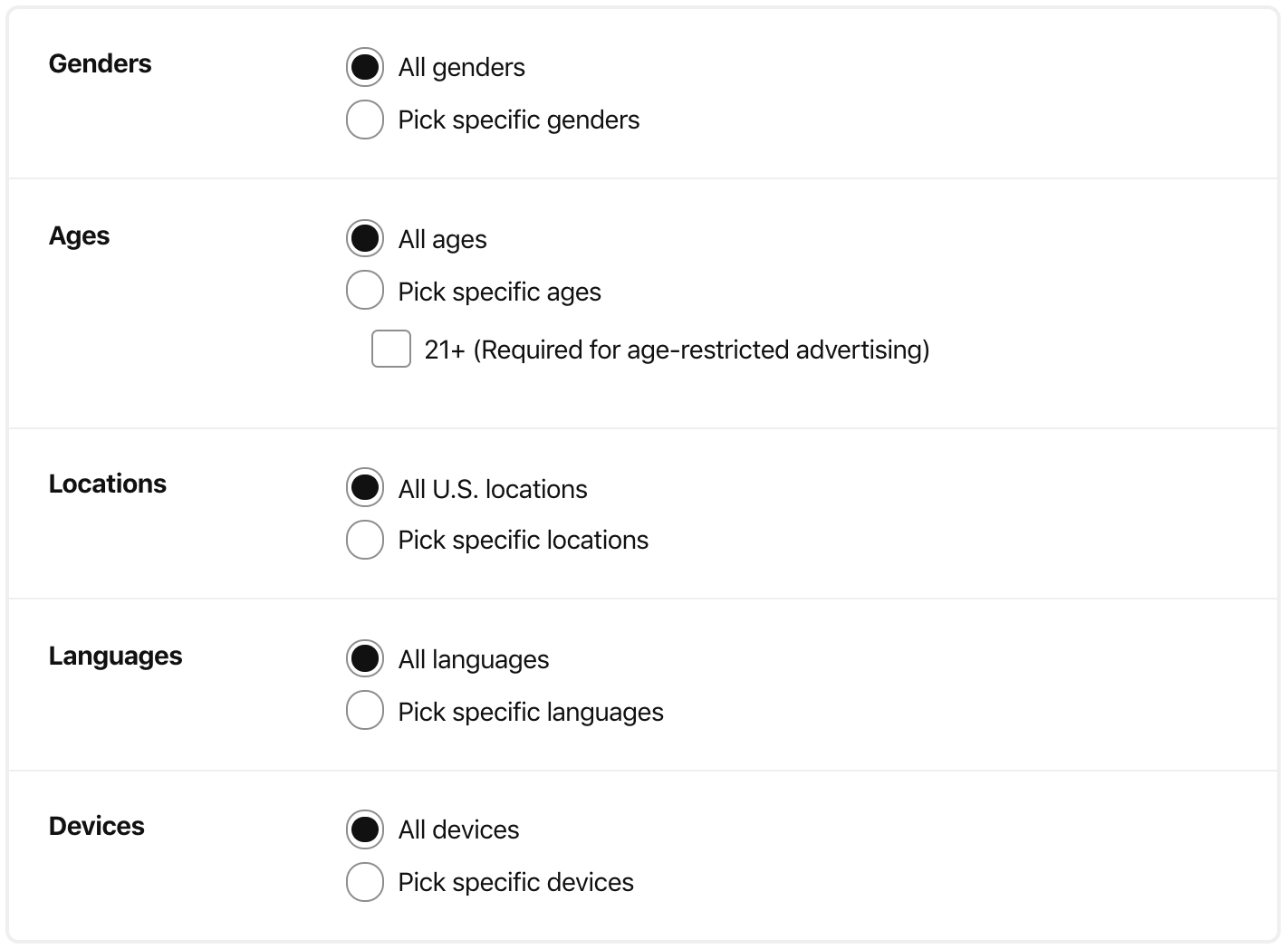 direcționarea anunțurilor pinterest - date demografice pinterest