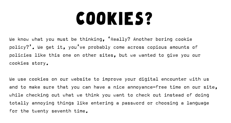 cookie do site oatly