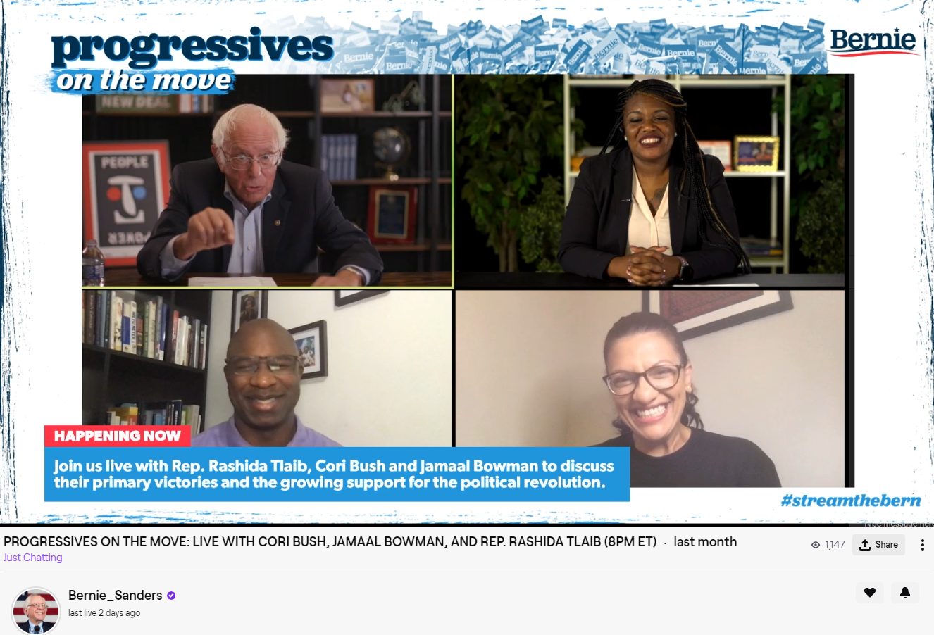 Bernie Sanders Twitch