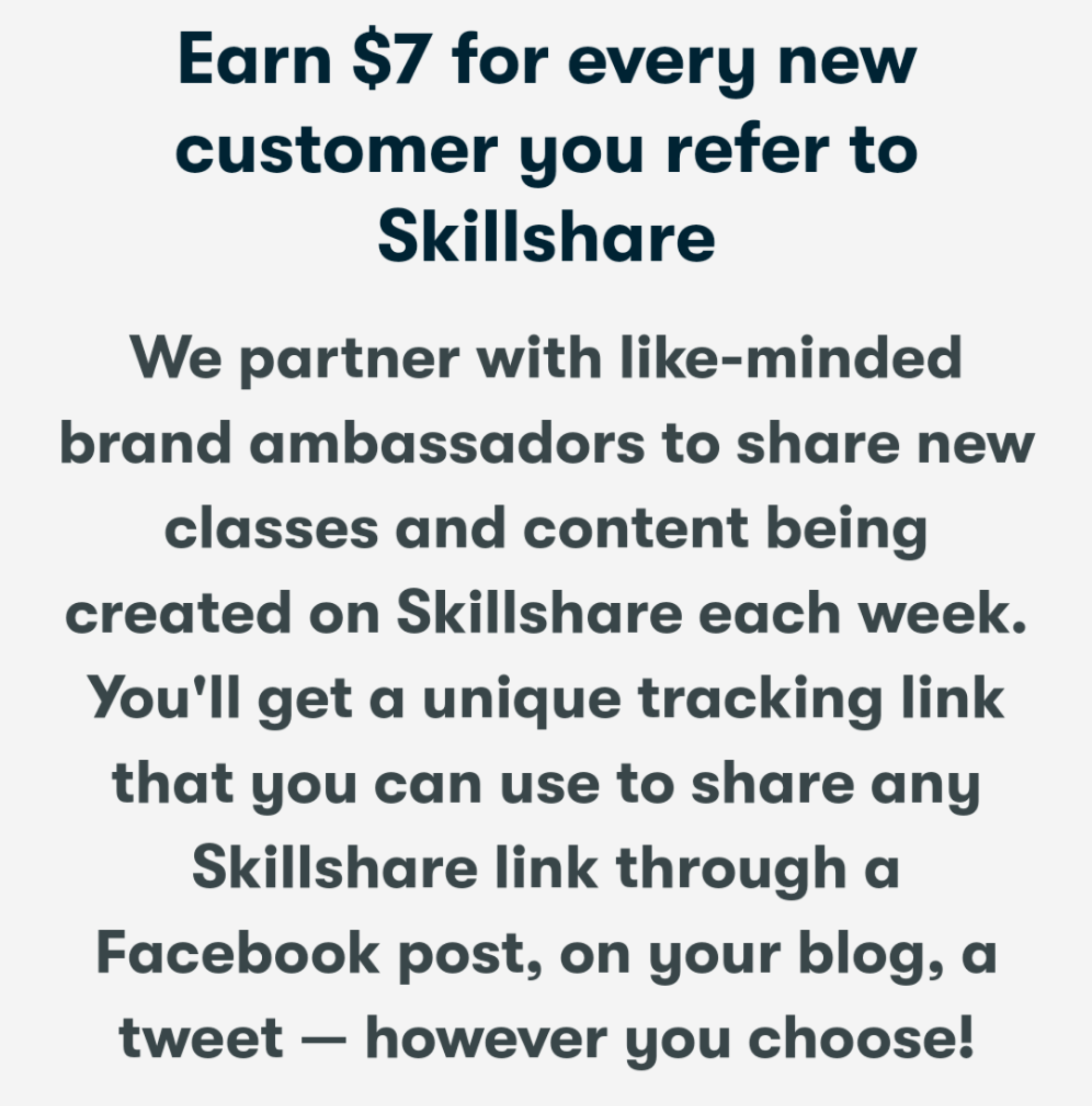 Benefícios do programa de marketing de afiliados Skillshare