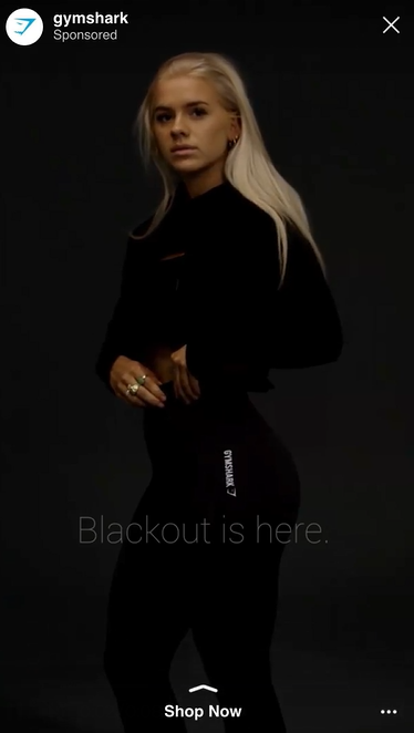 O anúncio do Gymshark Blackout para a Black Friday causou um burburinho em 2018.