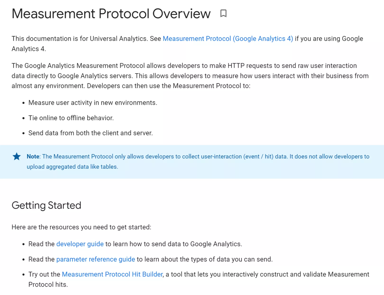 The Measurement Protocol