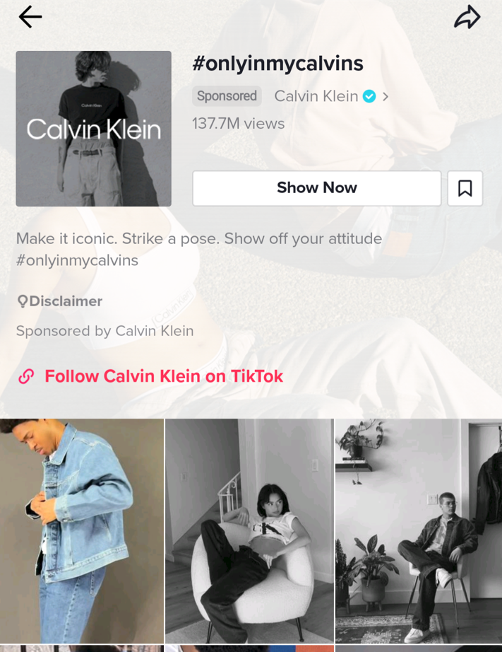 calvinkleintiktokチャレンジ