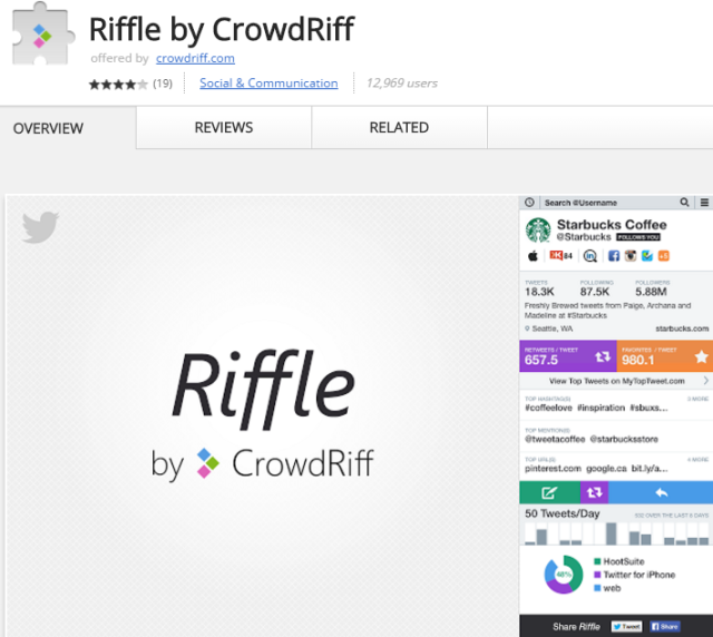 Riffle Chrome Extension