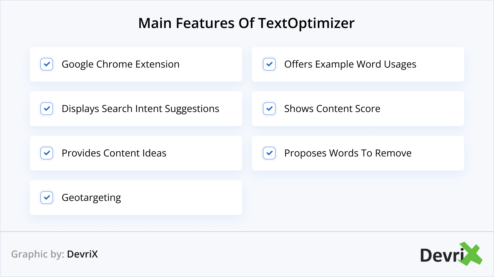 1. الميزات الرئيسية لـ TextOptimizer