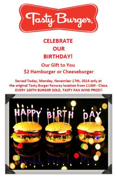 Anniversario - Hamburger gustoso