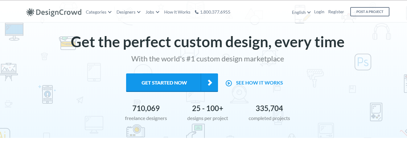 designcrowd 自由職業者網站