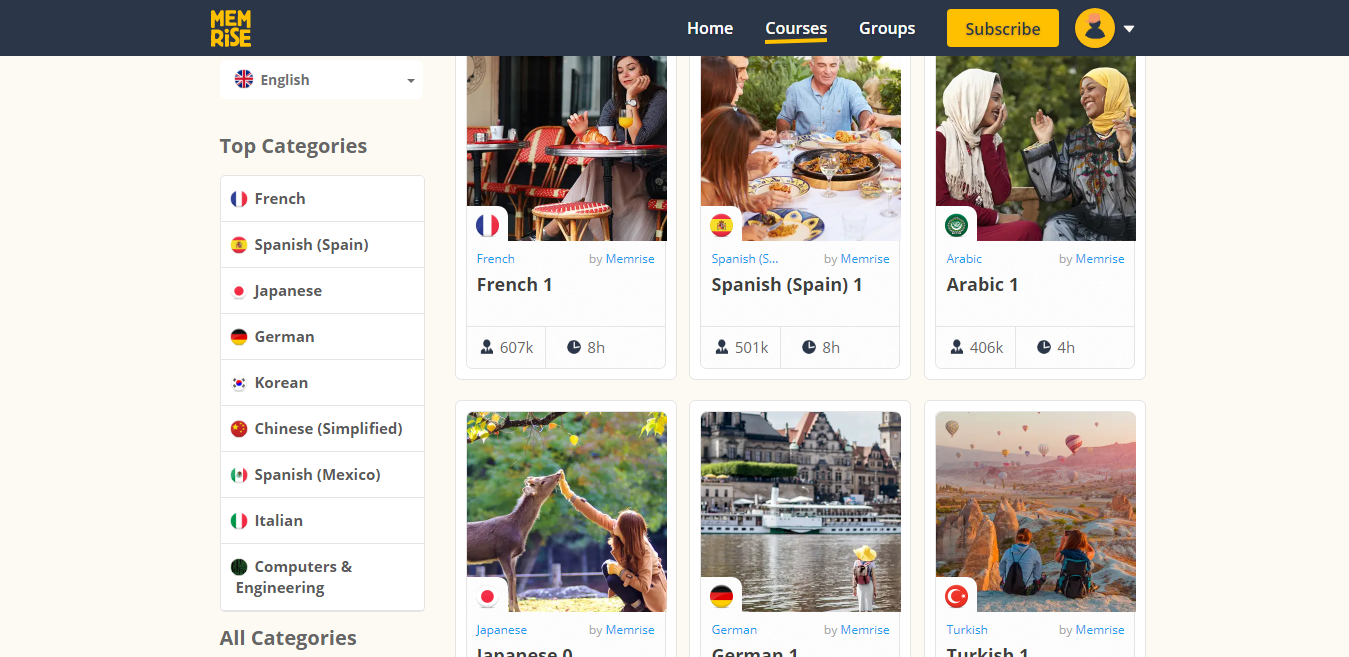 Memrise Courses