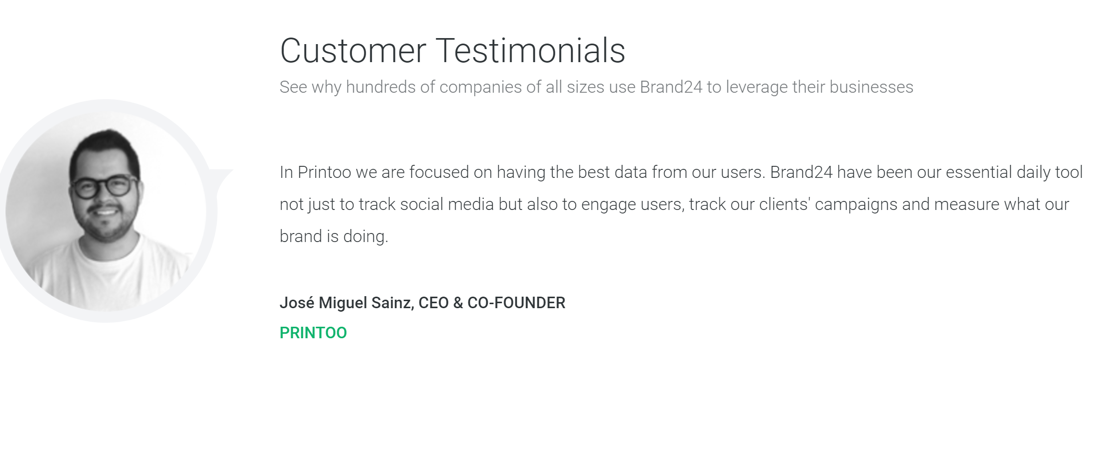 brand24 customer testimonials