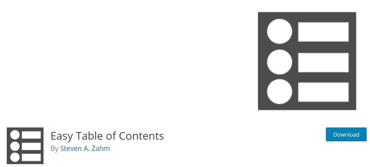 Easy Table of Content _Table of Content WordPress Plugins