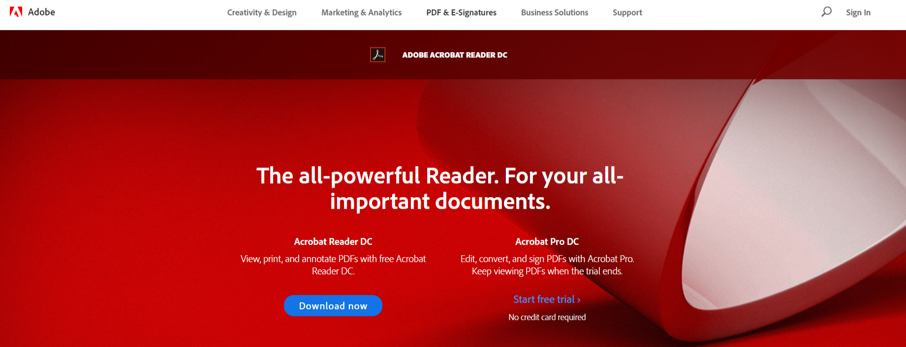 Adobe Acrobat Reader- PDF Reader for Windows OS