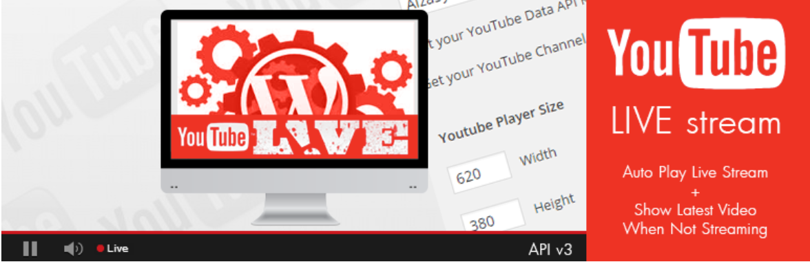 Youtube Live Stream Auto Embed — Live Streaming Software and Plugins WordPress
