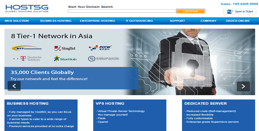 Web Hosting Service Providers In Singapore- hostSG