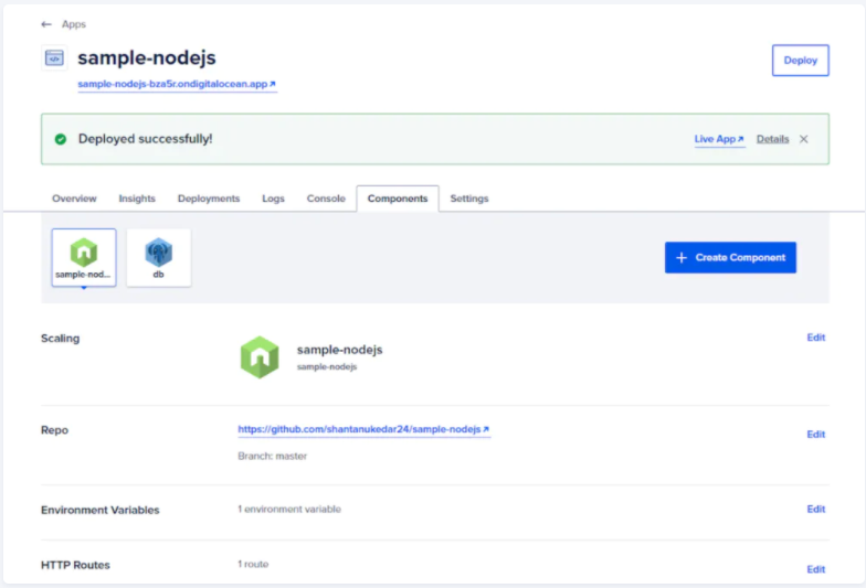 DigitalOcean- Sample Nodaje