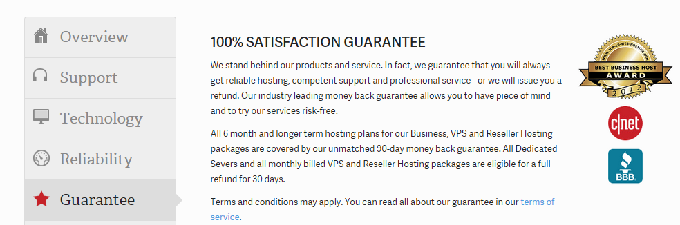 InMotion Hosting Review- Meet Us Guarantee