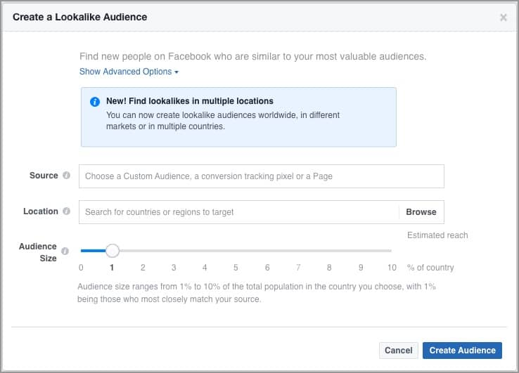 สร้างโฆษณา Facebook Lookalike Audience ของคุณ