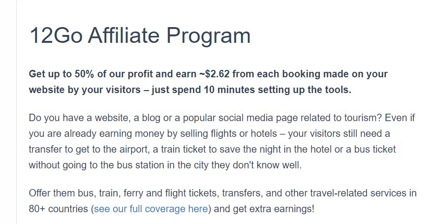 12Go Affiliate Program