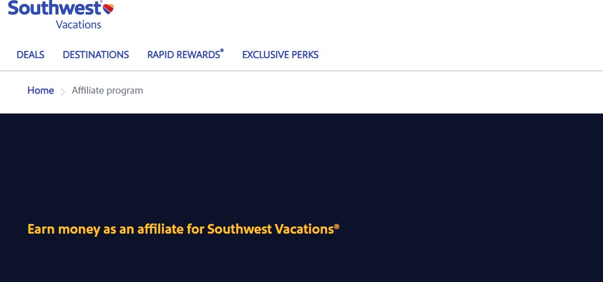 Southwest Vacations Affiliate Program