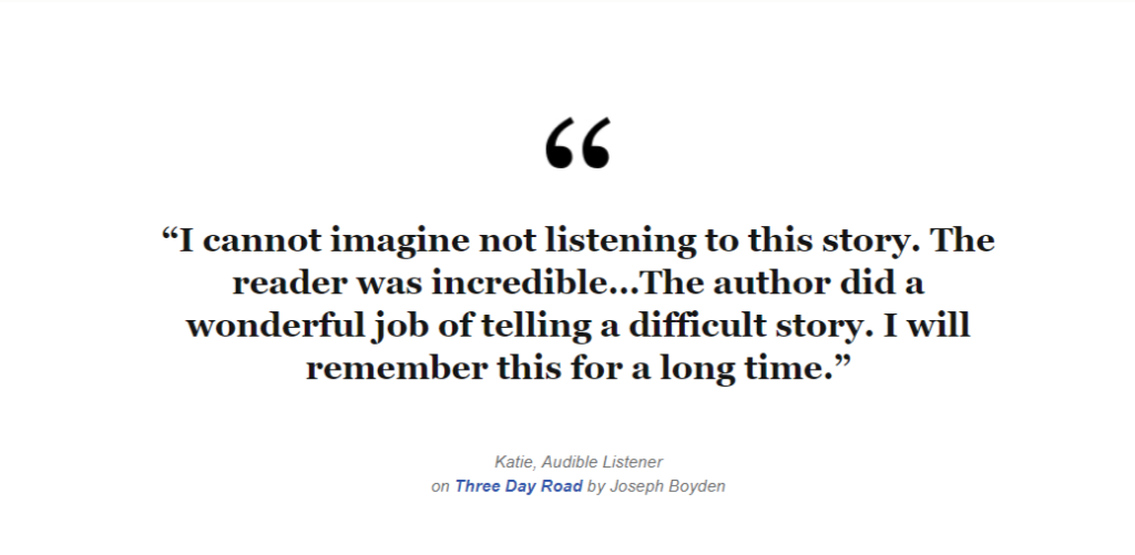 Audible Customer Reviews