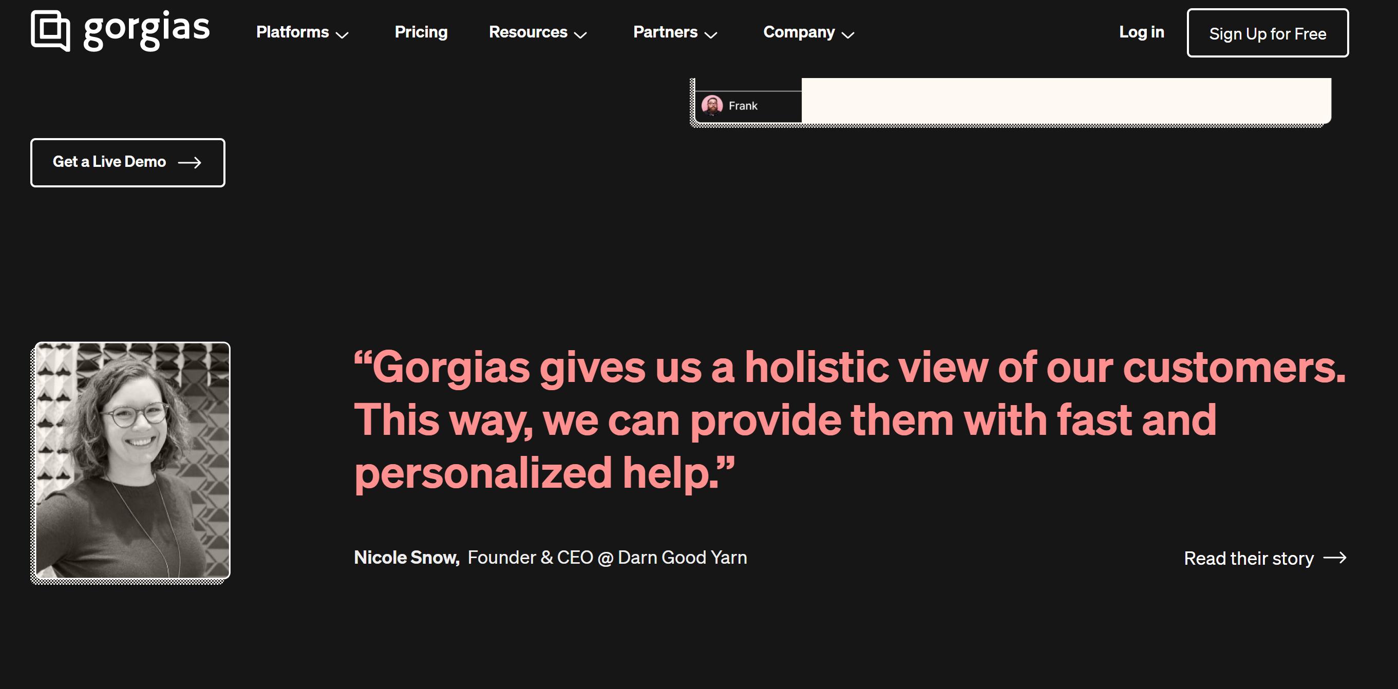 Gorgias helpdesk