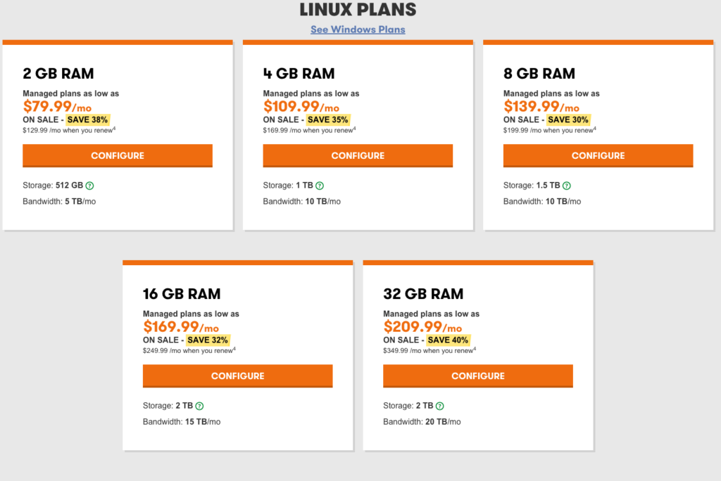 Godaddy Dedicated Server Hosting Linux