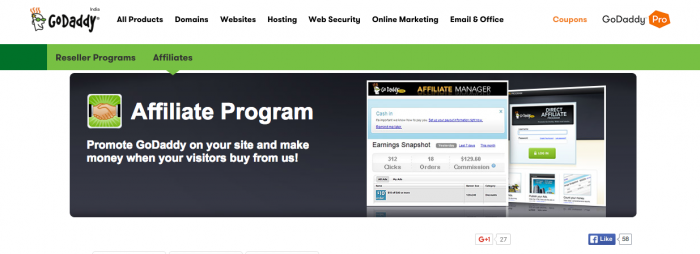 Godaddy Affiliate Program