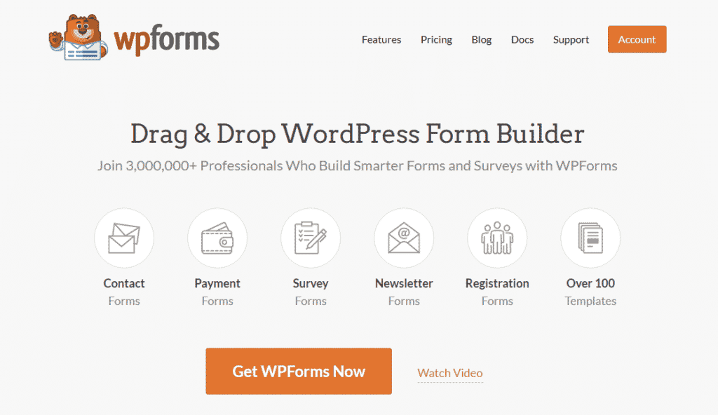 WPForms - Il miglior plug-in di moduli per creare popup