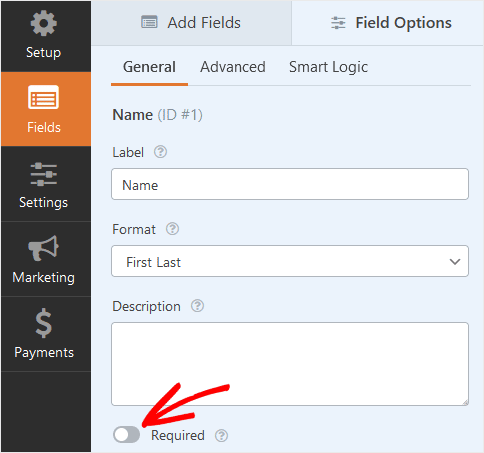 WPForms Personalizza il modulo di iscrizione al campo