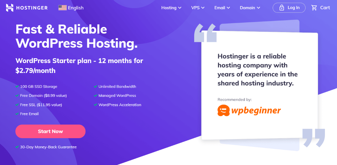 Hostinger - Лучший хостинг WordPress