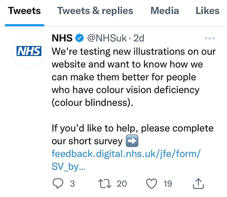 NHS Twitter - ton de tweet