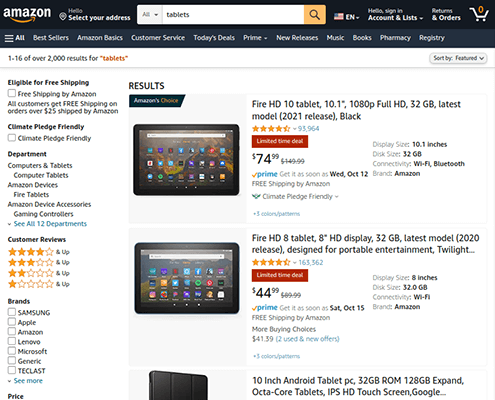 tablete amazon