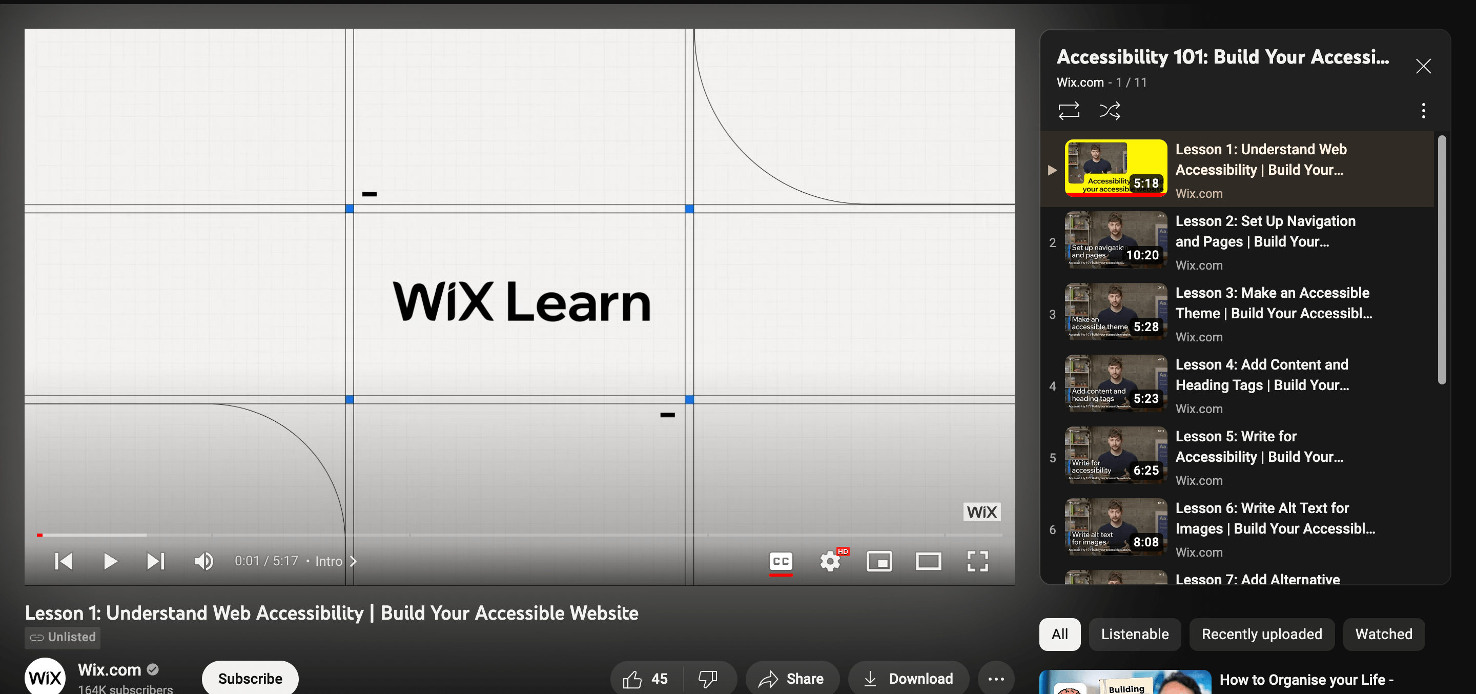 daftar putar youtube wix untuk membangun situs e-niaga