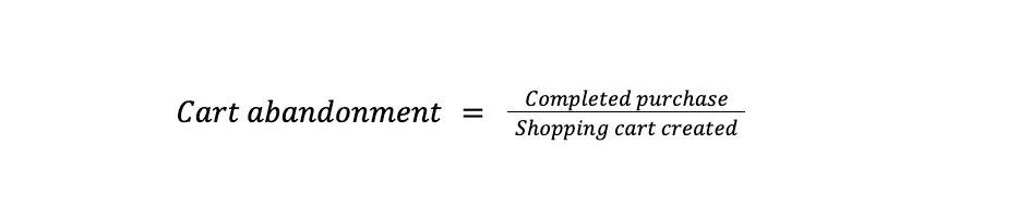 การละทิ้งรถเข็น = เสร็จสิ้นการซื้อตะกร้าสินค้าที่สร้างแล้ว