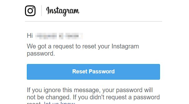 重置密碼 Instagram 電子郵件