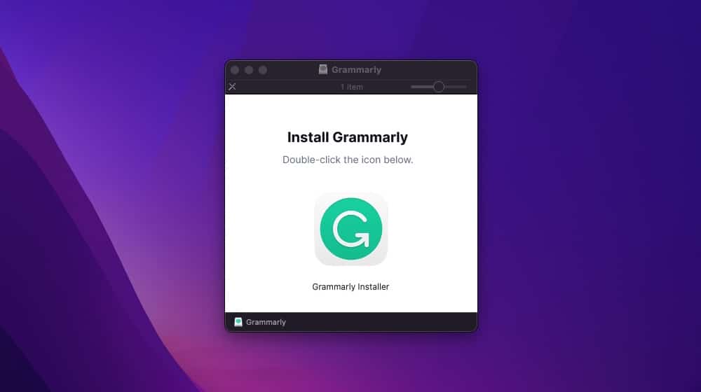 การติดตั้งแอพ Grammarly