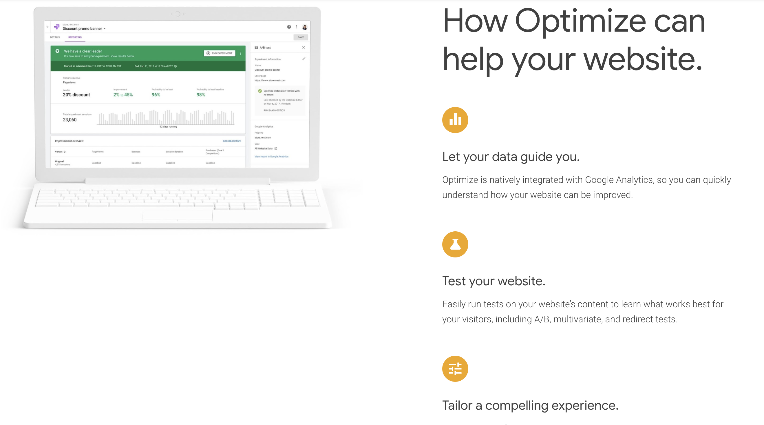 การปรับแต่งเว็บไซต์ Google Analytics