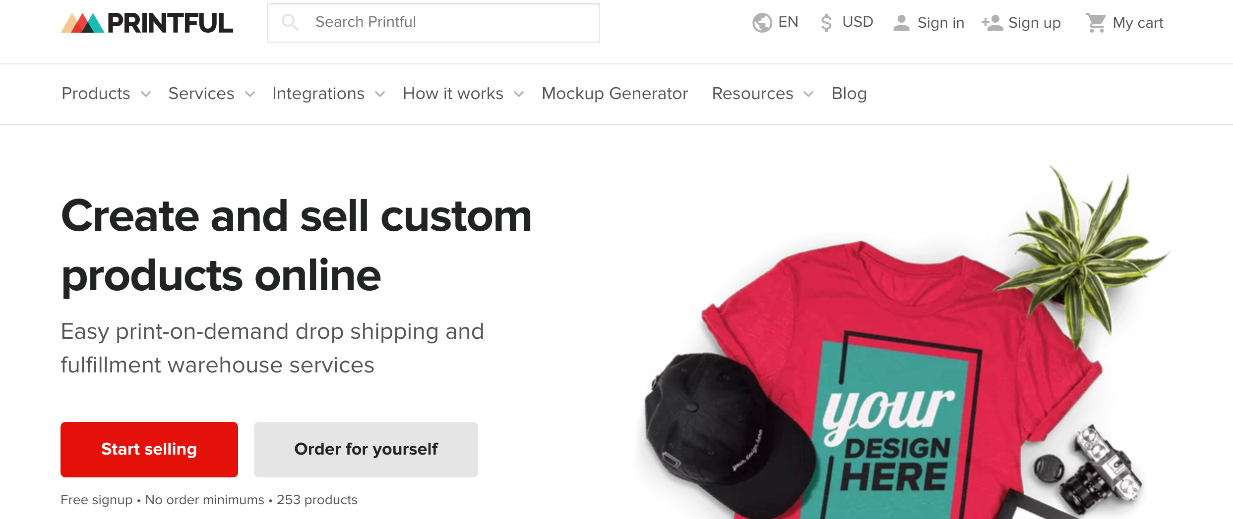 Printful: T-Shirt Dropshipping Companies