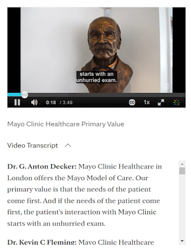 Tangkapan layar dari video Mayoclinic