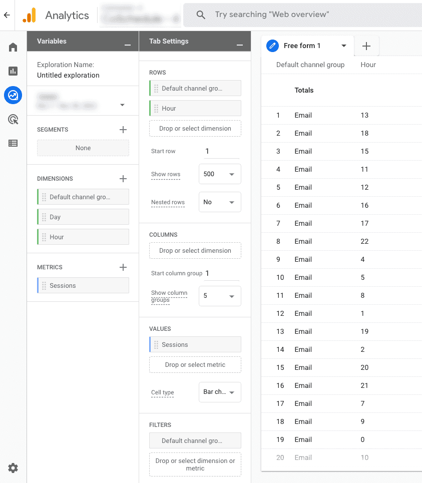 กรองผลลัพธ์ใน Google Analytics เพื่อดูข้อมูลเฉพาะสำหรับเมตริกบางรายการ