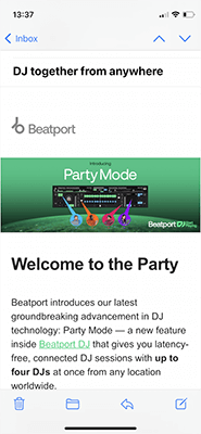 Beatport - ทำให้ข้อความของคุณตอบสนอง 1