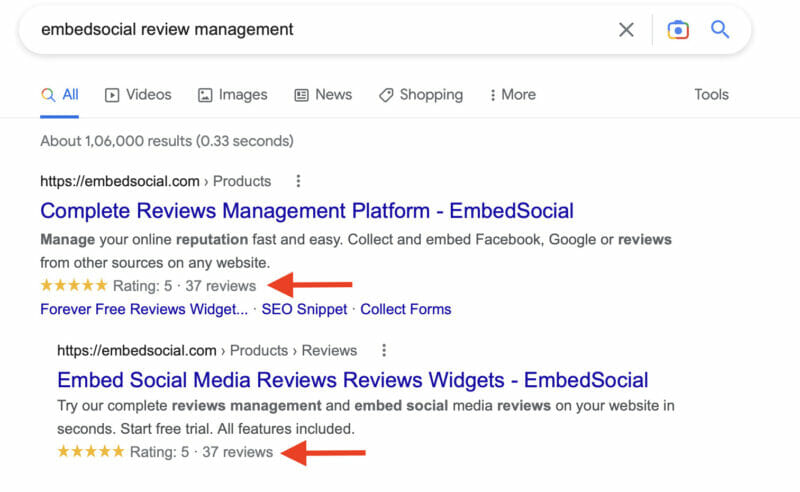 embedsocial review management - permintaan ke google